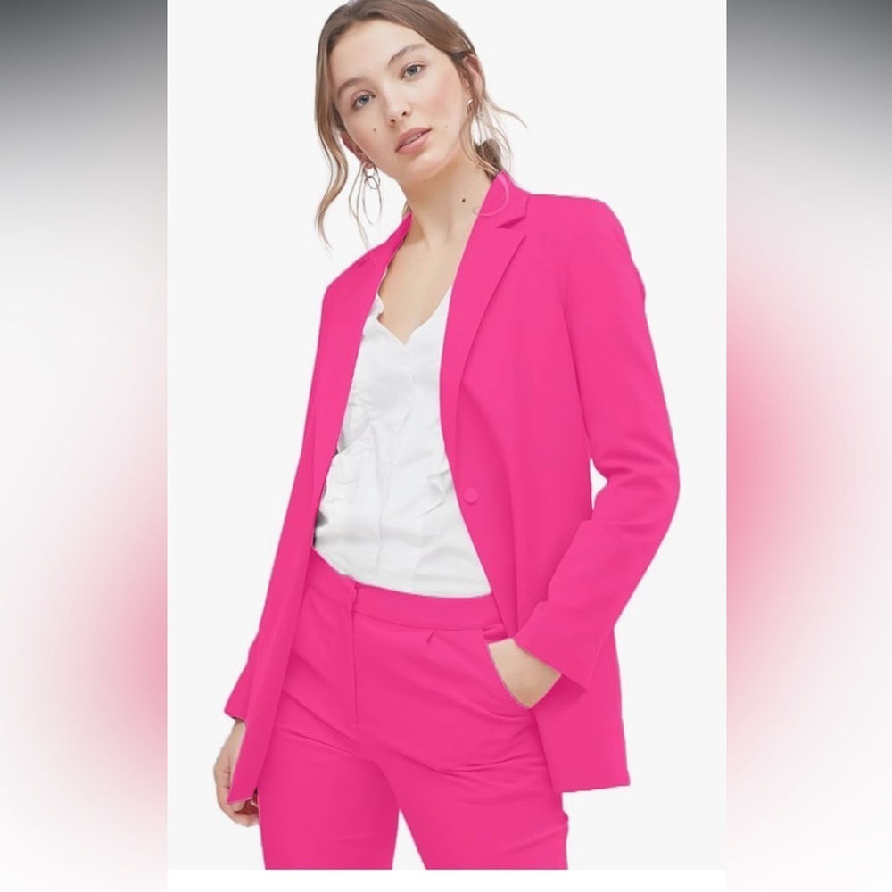 EXTRO&VERT Boyfriend Blazer Jackets Single Button Side Pockets Suit Jacket  XXL